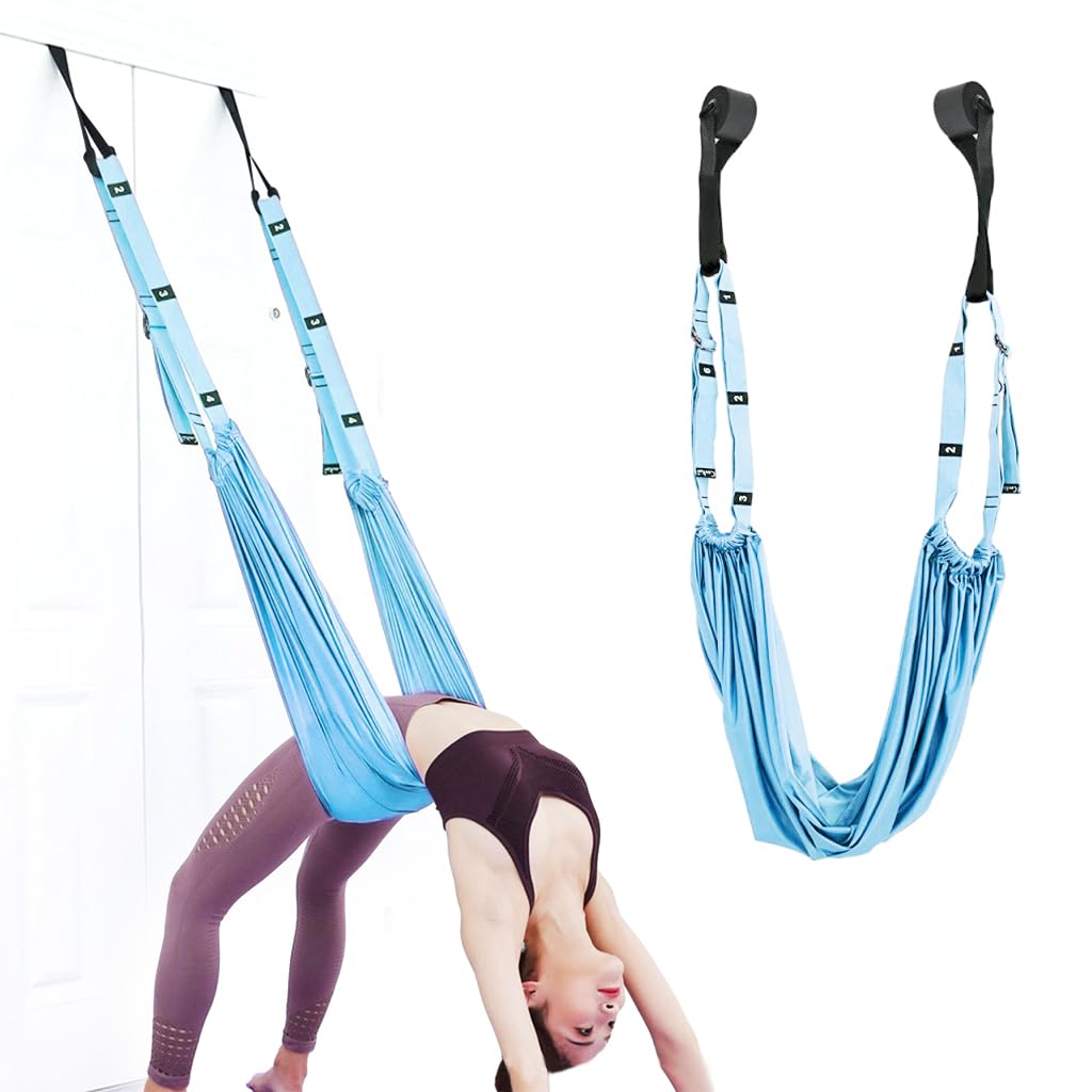Proberos Yoga Stretching Strap, Elastic Yoga Stretching Strap, Sectional Hoop Yoga Strap for Physical Therapy, Pilates, Yoga, Dance & Gymnastics Exercise Proberos Yoga Stretching Strap, Elastic Yoga Stretching Strap, Sectional Hoop Yoga Strap for Physical Therapy, Pilates, Yoga, Dance & Gymnastics Exercise